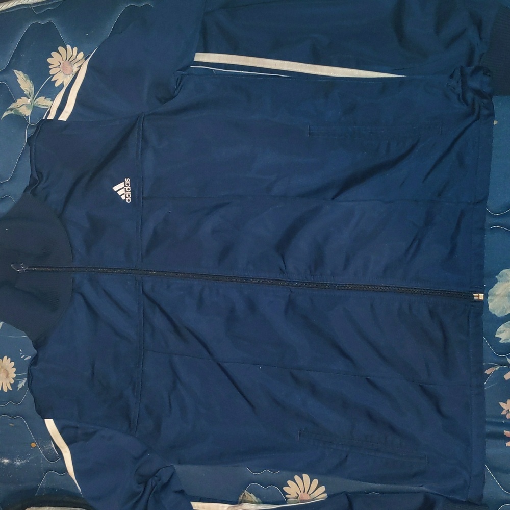 Adidas navy blue zip up